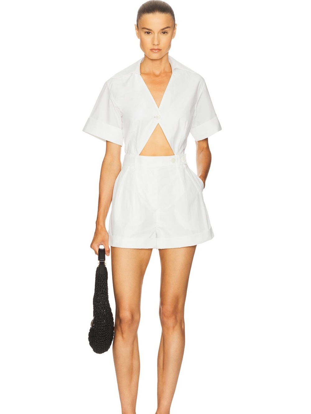 Helsa romper tech poplin